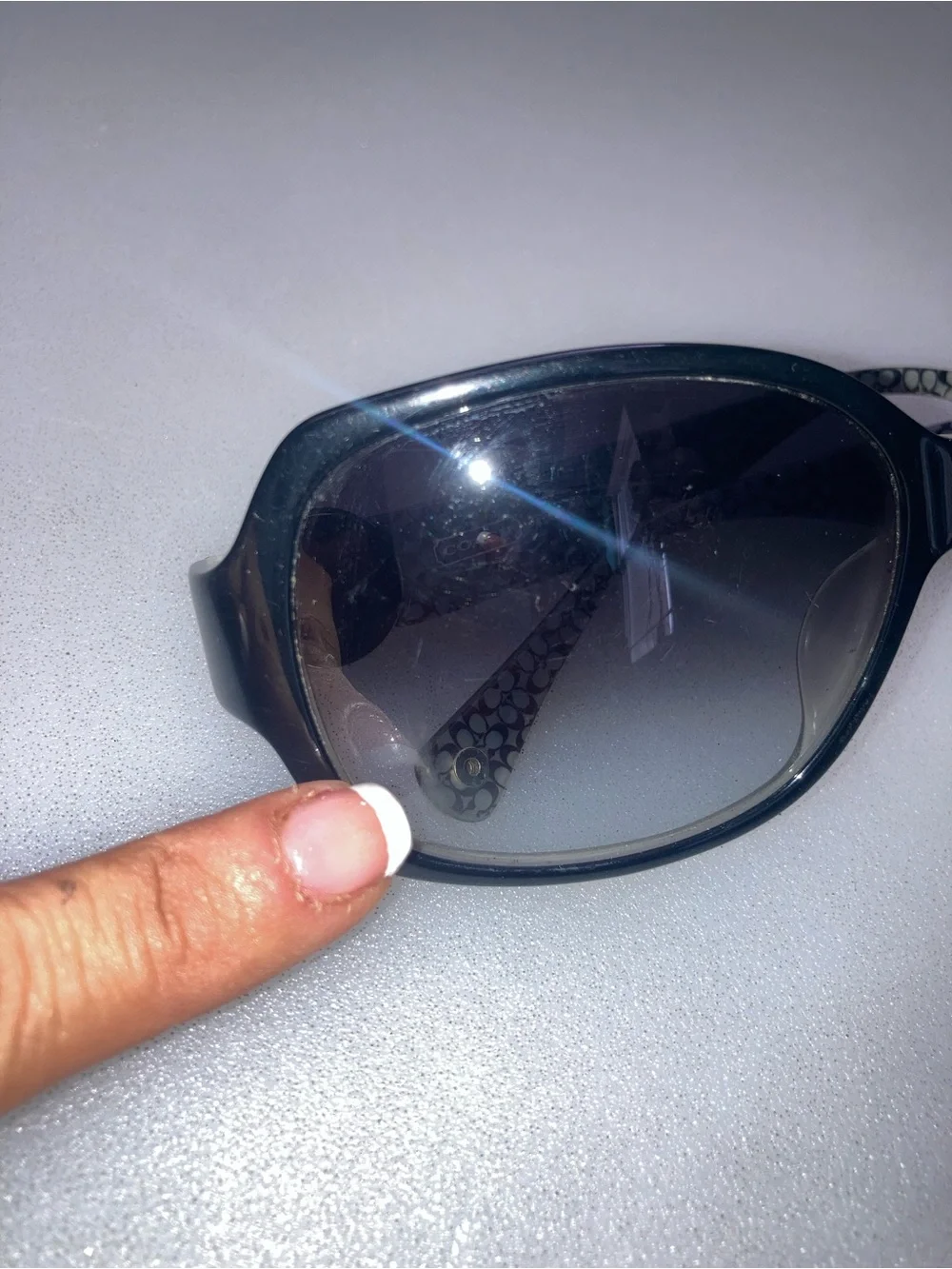 Coach women’s Black Gradient Oversized Sunglasses